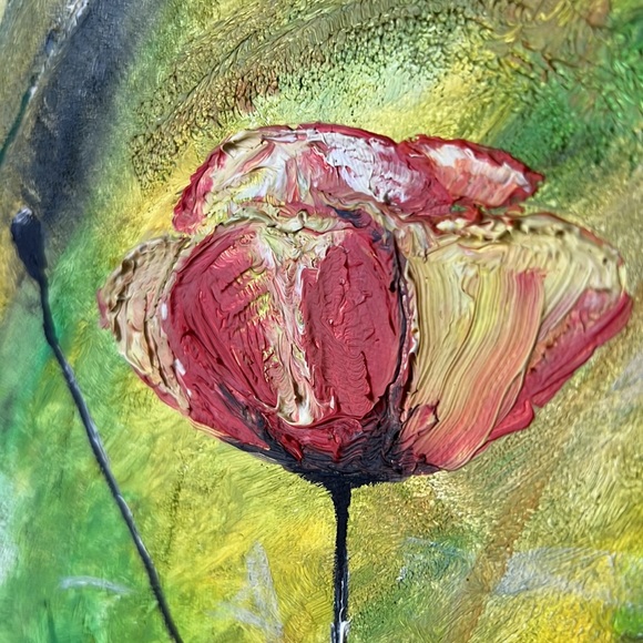 "Tulips".  oil on canvas, dimensions 51x41 cm.  pictures it’s my work. - Picture 6 of 7